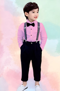 kriyu creation dungaree for boys casual solid cotton blend