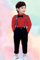 KRIYU CREATION Dungaree For Boys Party Solid Cotton Blend
