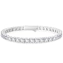 KRKC&amp;CO Tennis Bracelets for Women, Birthday Wedding Gift for Her, 3/4/5mm, 14k Gold/White Bracelet, Iced Out 5A Cubic Zirconia Stones, Bridal Wedding Jewelry for Wife Mom