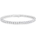 KRKC&amp;CO Tennis Bracelets for Women, Birthday Wedding Gift for Her, 3/4/5mm, 14k Gold/White Bracelet, Iced Out 5A Cubic Zirconia Stones, Bridal Wedding Jewelry for Wife Mom