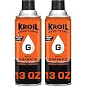 Kroil Penetrant Penephite with Graphite - High-Temperature Penetrating Lubricant Spray for Seized Parts &amp; Machinery - Rust Penetrant &amp; Corrosion Protection Oil - Aerosol - 13 oz (PH132) (Pack of 2)