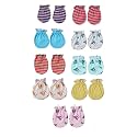 Cotton Mittens Combo Pack for Newborn Baby Girls &amp; Boys