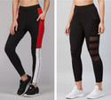 kronmenien Color Block Women Black, Red Tights