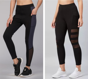 kronmenien color block women black tights