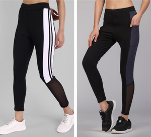 kronmenien color block women black tights