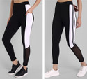 kronmenien Color Block Women Black Tights