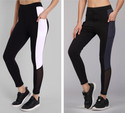 kronmenien Color Block Women Black Tights