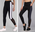kronmenien Color Block Women Black Tights