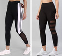 kronmenien Color Block Women Black Tights