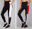 kronmenien Color Block Women Black Tights