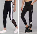 kronmenien Color Block Women Black, White Tights