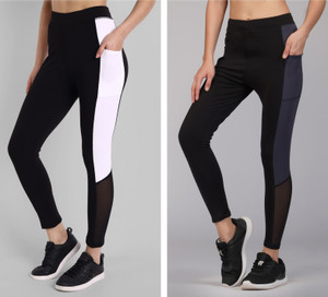 kronmenien color block women multicolor tights