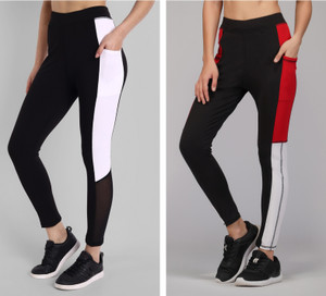 kronmenien color block women multicolor tights