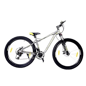 kross unisex mount racer front lock suspension dual disc 29t steel frame cycle 21 gear grey frame - 17 inches