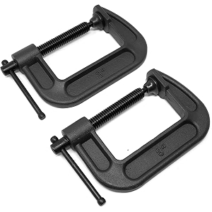 krost 3 inch industrial heavy duty g clamp c type antirust universal clamping tool for woodworking and diy maximum opening size 75mm 2pcs