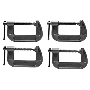 krost 3 inch industrial heavy duty g clamp c type antirust universal clamping tool for woodworking and diy maximum opening size 75mm 4pcs