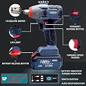KROST ECO SERIES 380NM Brushless Cordless Impact Wrench Kit,1/2" Hex, Auto Stop Function, Forward/Reverse Rotation(Battery &amp; Charger Not Included) (Bare Tool)