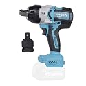 KROST Pro Series 1300NM Torque Cordless Brushless Impact Wrench 3/4", with 3/4"-1/2" Converter, Forward/Reverse Rotation(Battery & Charger Not Included) (Bare Tool)