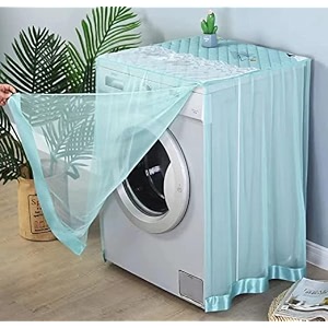 kroywen washing machine embroidery work cover for automatic washing machine front protective lace open washing machine cover cover all company washing machine cover blue washing machine cover