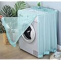 KROYWEN Washing Machine Embroidery Work Cover For Automatic Washing Machine Front Protective lace Open Washing Machine Cover Cover All Company Washing Machine Cover. (blue washing machine cover)