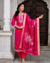 Krushant FASHION Embroidered Kurta TrouserPant Dupatta