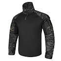 KRYDEX Tactical Men's Combat Shirt Rapid Assault Long Sleeve Shirt with Elbow Pads