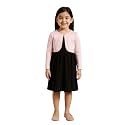 KRYPTIC Kids Girls Cropped Length Cotton Shrug – Soft Lightweight Open Front Layer for Stylish Everyday Wear Casual Outfits