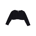 KRYPTIC Kids Girls Cropped Length Cotton Shrug – Soft Lightweight Open Front Layer for Stylish Everyday Wear Casual Outfits