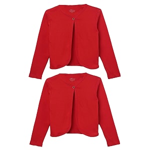 kryptic kids girls regular length cotton shrug  pack of 2 soft lightweight open-front layers for stylish everyday wear and casual outfits