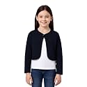KRYPTIC Kids Girls Regular Length Cotton Shrug – Soft Lightweight Open Front Layer for Stylish Everyday Wear Casual Outfits