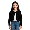 KRYPTIC Kids Girls Regular Length Cotton Shrug – Soft Lightweight Open Front Layer for Stylish Everyday Wear Casual Outfits