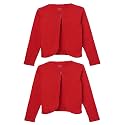 KRYPTIC Kids Girls Regular Length Cotton Shrug – Pack of 2 Soft, Lightweight Open-Front Layers for Stylish Everyday Wear and Casual Outfits.
