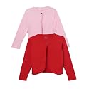 KRYPTIC Kids Girls Regular Length Cotton Shrug – Pack of 2 Soft, Lightweight Open-Front Layers for Stylish Everyday Wear and Casual Outfits.