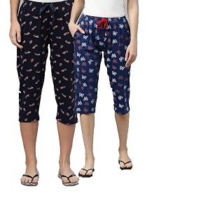 KRYPTIC Women Solid Cotton Stretch Mid Rise