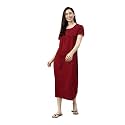 KRYPTIC Womens Pure Cotton Printed Maxi Nightdress