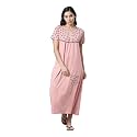 KRYPTIC Womens Pure Cotton Printed Maxi Nightdress
