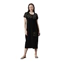 KRYPTIC Womens Pure Cotton Printed Maxi Nightdress