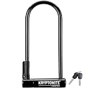 Kryptonite Keeper Bike U-Lock, Anti-Theft Security Bicycle U Lock, 12mm Steel Shackle with Mounting Bracket and Keys, High Security Lock for Bicycles Scooters