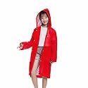 Krystle Kids Plain Hooded Raincoat with School