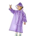 Krystle Kids Plain Hooded Raincoat with School