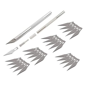 krytonedetail pen knife interchangeable sharp blades for carving amp mat cutting paper cardboard thermocol cutting 25 blade