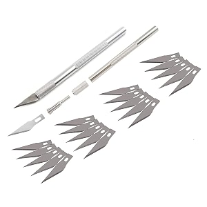 krytonedetail pen knife interchangeable sharp blades for carving amp mat cutting paper cardboard thermocol cutting 20 blade