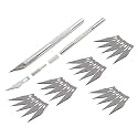KRYTONE®Detail Pen Knife Interchangeable Sharp Blades for Carving & Mat Cutting, Paper Cardboard Thermocol Cutting (25 BLADE)