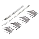 KRYTONE®Detail Pen Knife Interchangeable Sharp Blades for Carving &amp; Mat Cutting, Paper Cardboard Thermocol Cutting (20 BLADE)