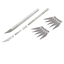 KRYTONE®Detail Pen Knife Interchangeable Sharp Blades for Carving & Mat Cutting, Paper Cardboard Thermocol Cutting (10 BLADE)