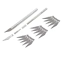 KRYTONE®Detail Pen Knife Interchangeable Sharp Blades for Carving &amp; Mat Cutting, Paper Cardboard Thermocol Cutting (1PCS KNIFE WITH 15PCS BLADE)