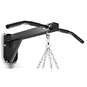 KS Creations Heavy-Duty Wall Mount Punching Bag Hanger Chin up bar in Black (Chain not Included)