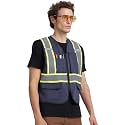 A-KSAFETY High Visibility Safety Vest for Men Women with Pockets and Zipper