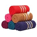 Cotton 390 GSM Santino Gold Hand Towel 16 X 24 Inches (Multicolor, Set of 6) (13 X 21 INCH)