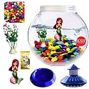 KSH Store- 10INCH Aquarium Bowl,Food and Plant, for Fish | Fish Bowl |Fish Pot | Long Lasting | UN BREAKABLE | Plastic |Colour May Vary (Rust Resistant) (Large, Plain)